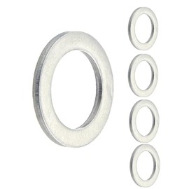 Ducati HDC-08710 ST Series Aluminum Drain Washer, M21, Set of 5, Silver P22 x P28 x t1.0 Compatible OEM: 22032083A
