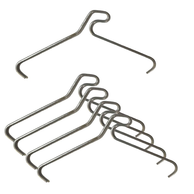 5 Pack 90mm (3.5") Brick Hooks - Wall Crab Clips