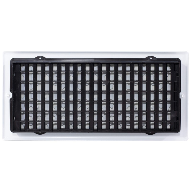 Decor Grates S614W-WH 6" by 14" Painted Wall Register, White