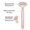Masseur Face Roller Stone Quartz Electric Pink - Roller in
