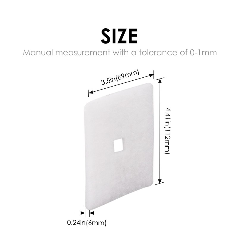 (3.7"*4.33", 4 Pack) Air Filter Cotton Filter for Hiblow HP