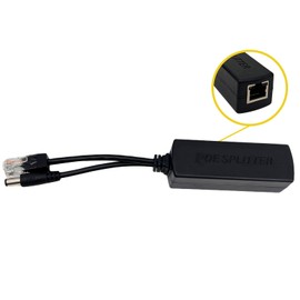 PoE 48V to 12V IEEE 802.3af PoE Splitter for IP Cameras, Media Players, Speakers,3 Pack
