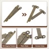 sourcing map 2Pcs 3.2" Folding Lid Support Hinges, Lift Up