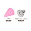 sourcing map 50 Sets Cone Spikes Studs, 7x10mm Studs and