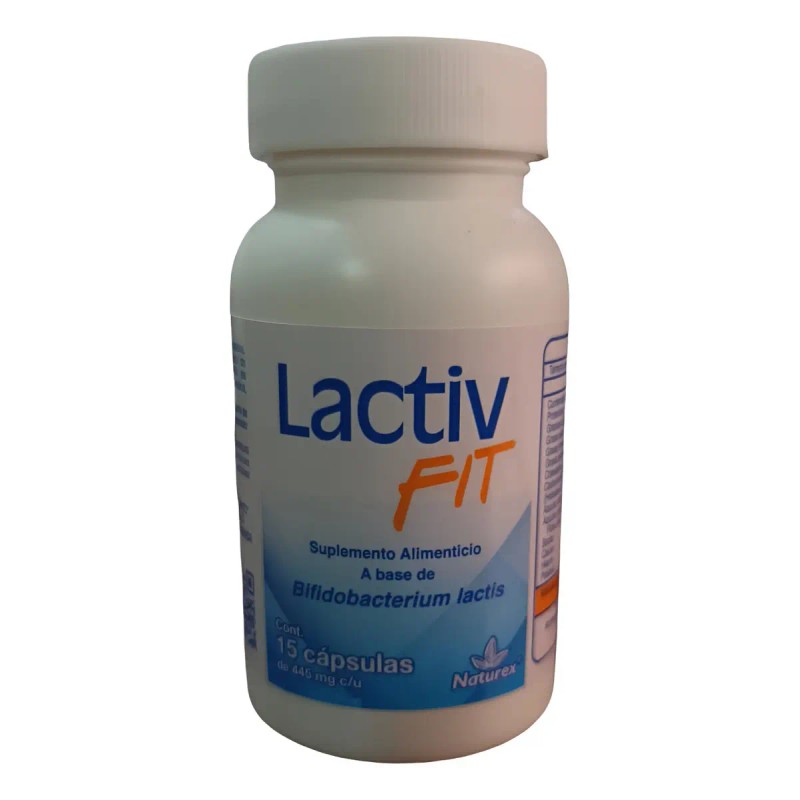 Suplemento Cápsula Naturex Suplementos Bifidobacterium Lactis Lactiv Fit 445mg