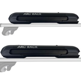 18" Small Multi-Purpose Roof Car Carrier, Transport 2 Ski's, 2 Snowboards, 4 Fishing Poles.. Carry Cargo Box/Kayak Rack on one Side While securing Your Ski or Fishing Poles.(Black, Small)