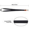 HONZUEN Long Neck Leather Lanyard with Metal Ring, Sturdy Durable