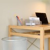 Relaxdays 4-Piece Desk Stationery Organiser, Letter Tray, Note Box, Pen
