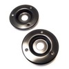 Axegrinderz 2 Pack Round Metal Speaker Jack Plates for Amplifier