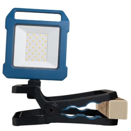 TEKNICA Rechargeable LED Work Light Magnetic Base Multi-Use Clamp Portable LED Light Water Resistant 360° Rotation 100° Foldable Indoor/Outdoor Camping Hiking Emergency Plumbing Repair Auto Mechanic