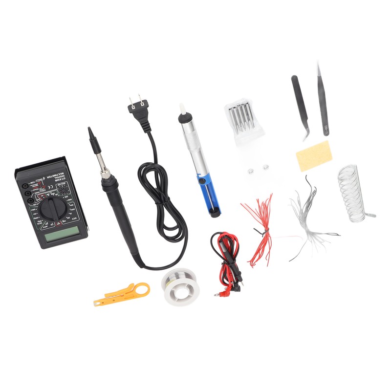 Soldering Iron Multimeter Kit 80W Digital Adjustable Temperature Electronics Welding