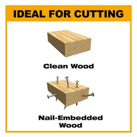 FOXBC 9 Inch 6/12 TPI Reciprocating Saw Blades for Nail-Embedded Wood, Bi-Metal, 25-Pack with Case