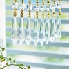 H&D 15pcs Large Clear Crystal Chandelier 60mm Icicle U-Drop Prisms