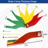 Tire Tread Depth Gauge Tool - Smart Color Coded Tire
