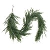 2PCS 6FT Christmas Cedar Garland Full Real Touch Artificial Green