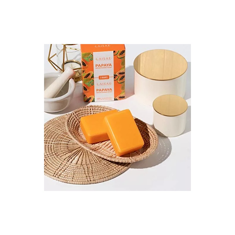 Laisae. Jabon Blanqueador De Papaya (2 Barras)