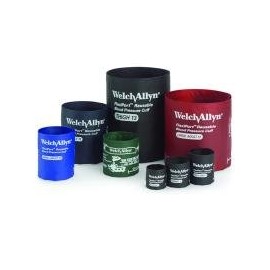 Welch Allyn REUSE-09-2BV FlexiPort Blood Pressure Cuff, Reusable, 2-Tube, Tri-Purpose Connector, Inflation Bulb and Valve, Child, Size-09