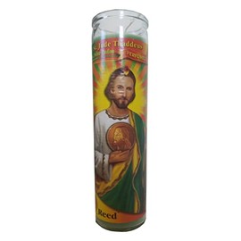 St. Jude Thaddeus (San Judas Tadeo) Green Perfumed Pillar Candle