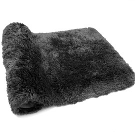 FIFU Bathroom Rugs Non Slip, Soft & Durable Bath Mats for Bathroom Floor, Machine Washable & Absorbent Bathmat 20x32 Inches Black