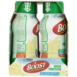 BOOST BOOST High Protein Balanced Nutritional Drink, Very Vanilla, 8 FL OZ (Pack of 6)