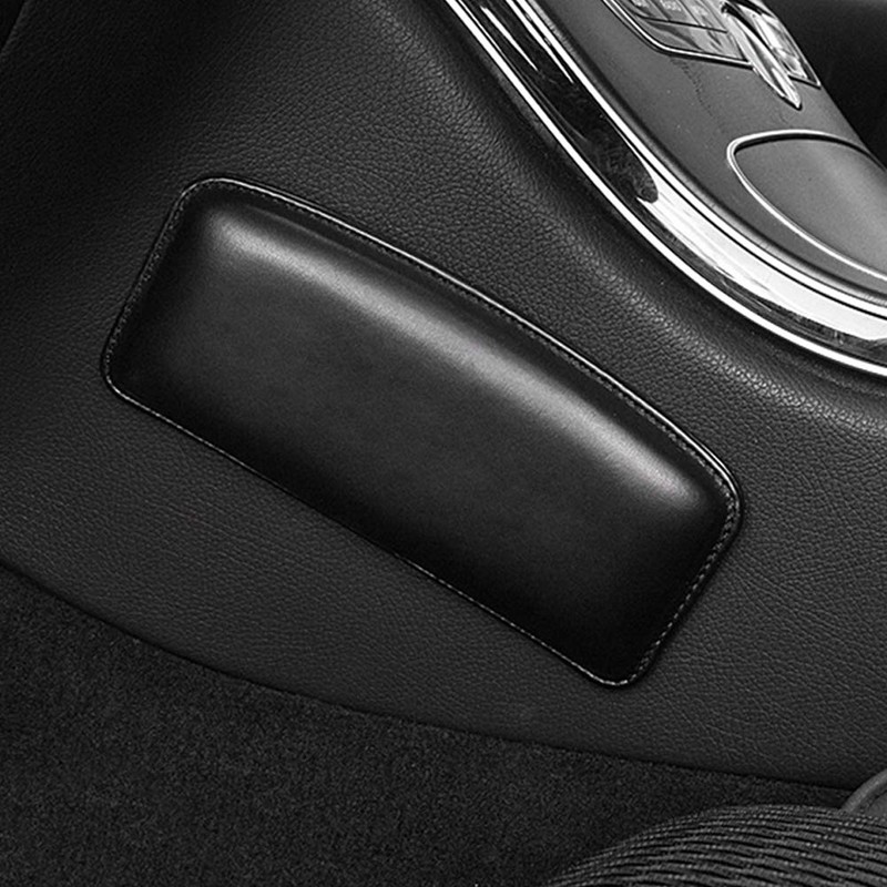 DENPETEC Leather Auto Center Console Knee Cushion Soft Pad,Automotive Soft