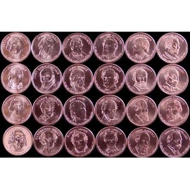 Presidential Dollar Set FULL Complete through 2012 Philadelphia (P) Mint 24 Coins (through Cleveland 2nd Term)