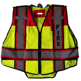 TheFireStore Fire Ninja Fire Safety Vest, Oversized, Yellow