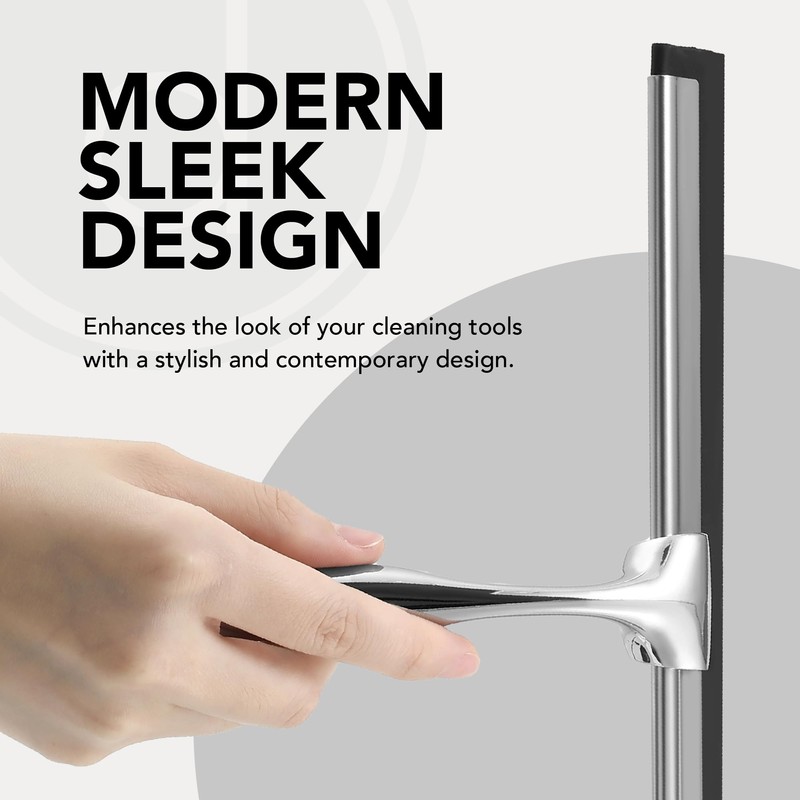 Desired Tools Metal Squeegee – Stainless Steel Window Cleaner Removes