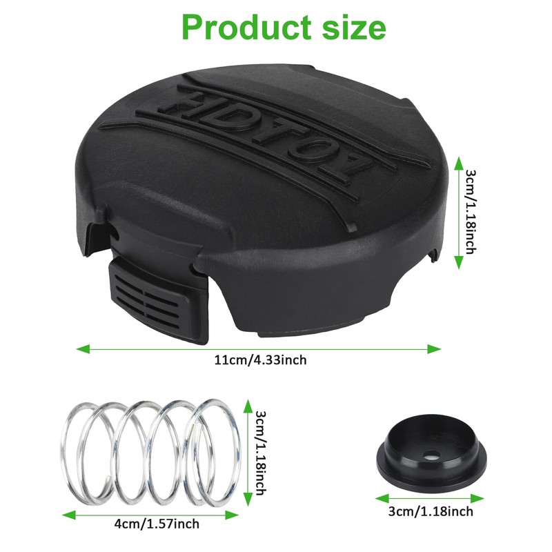 DWO1DT995 Replacement Trimmer Head Cap Spring and Base Compatible with