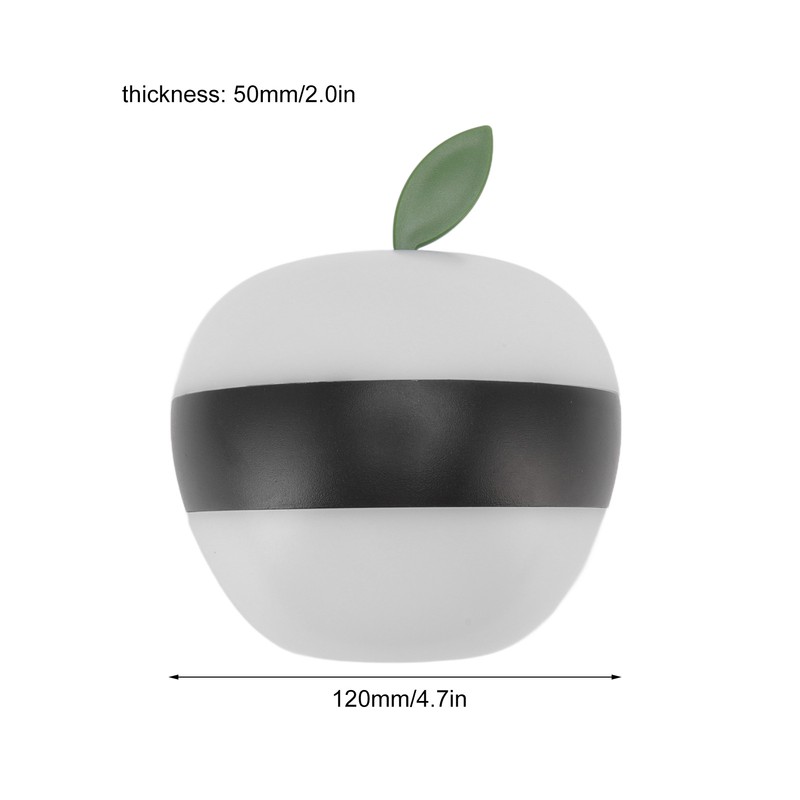LED Wall Light Apple Shaped Waterproof 6W 3000K Aluminum and
