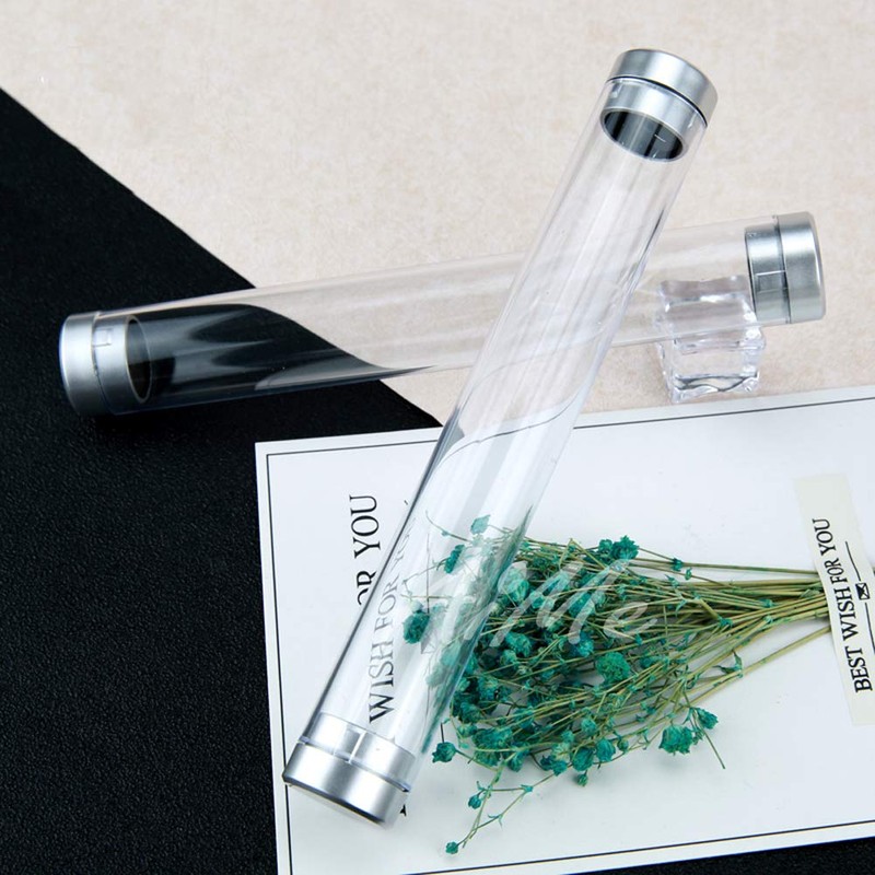 6Pcs Acrylic Ballpoint Pen Case Holder Gift Box Empty Single
