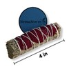 NESSASTORES - Blue Sage + Red Rose Petals Smudge Incense