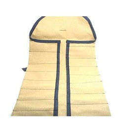 UJ Ramelson 15 Pocket Canvas Tool Roll for Woodcarving, Chisels, Gouges, Electricians, Plumbers, Engineers