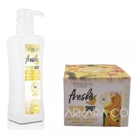 Salerm Kit Yellow Shot Curly Cream 300ml + Mascarilla 250ml