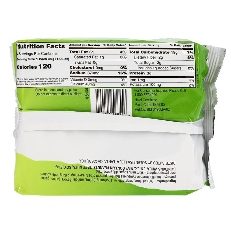 EABC Crackers with Garden Vegetables Flavored 2 Pack 4.23 oz