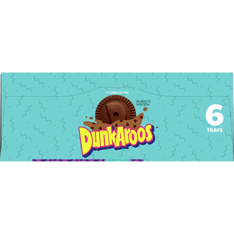 DunkAroos, Chocolate Cookies and Double Chocolate Frosting, 6 x 28g/1