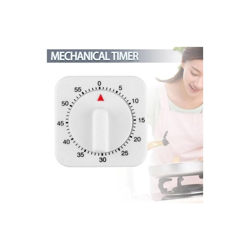 1PC 60 Minute Mechanical Kitchen Learning Timer with Loud Alarm