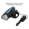 Bike Light with Horn 3 Lighting Modes USB Charging Waterproof