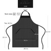 BIGHAS Adjustable Bib Apron with Pocket, Extra Long Ties for