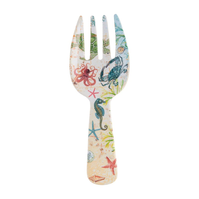 UPware 2-Piece 10.75 Inch Melamine Salad Server/Utensil. Includes Salad Spoon