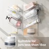 AITEE Acrylic Bathroom Organizer Caddy, Clear Shampoo Holder Wall Mounted,