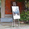 Metal Free Standing Adjustable Display Stand Scroll Easel with Chain