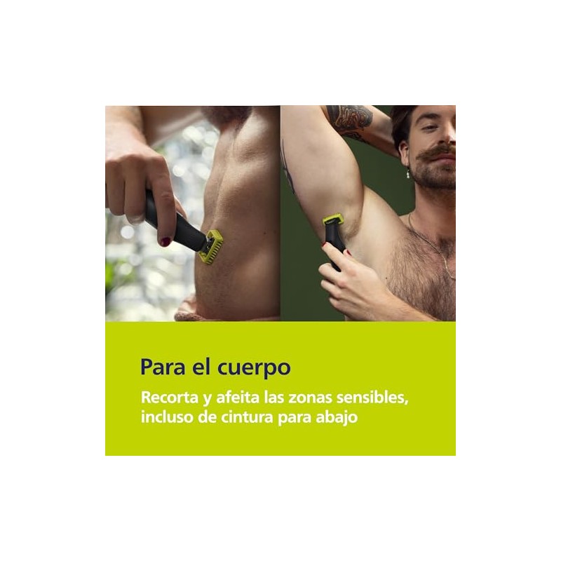 Philips OneBlade Pro Afeitadora y Recortadora Eléctrica Face&Body Hombre