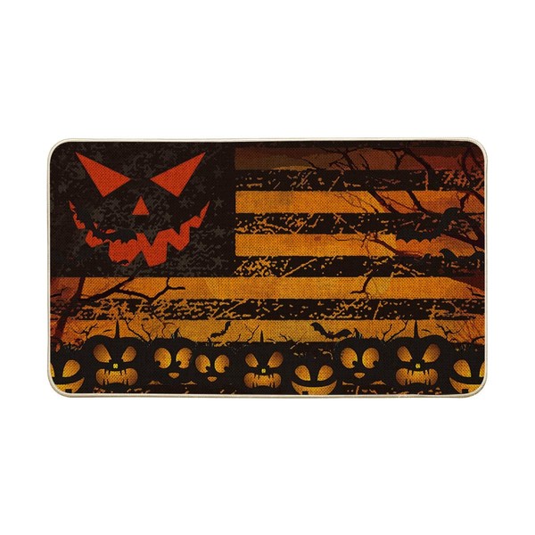 Artoid Mode Flag Ghost Tree Stripe Spooky Halloween Doormat, Seasonal
