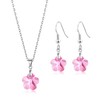 Philip Jones Sterling Silver Light Rose Flower Set Created with