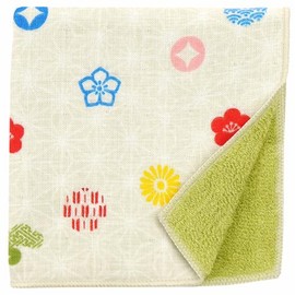 Hamamonyo Washed Towel Handkerchief, Four Seasons Flower Princess Komon
