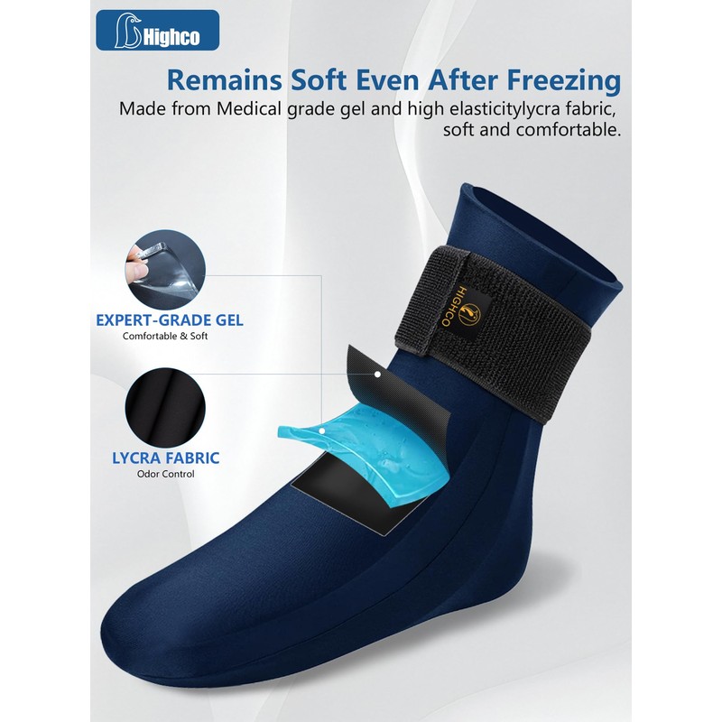 highco Ankle Ice Pack Wrap for Swelling and Injuries Recovery,Cooling
