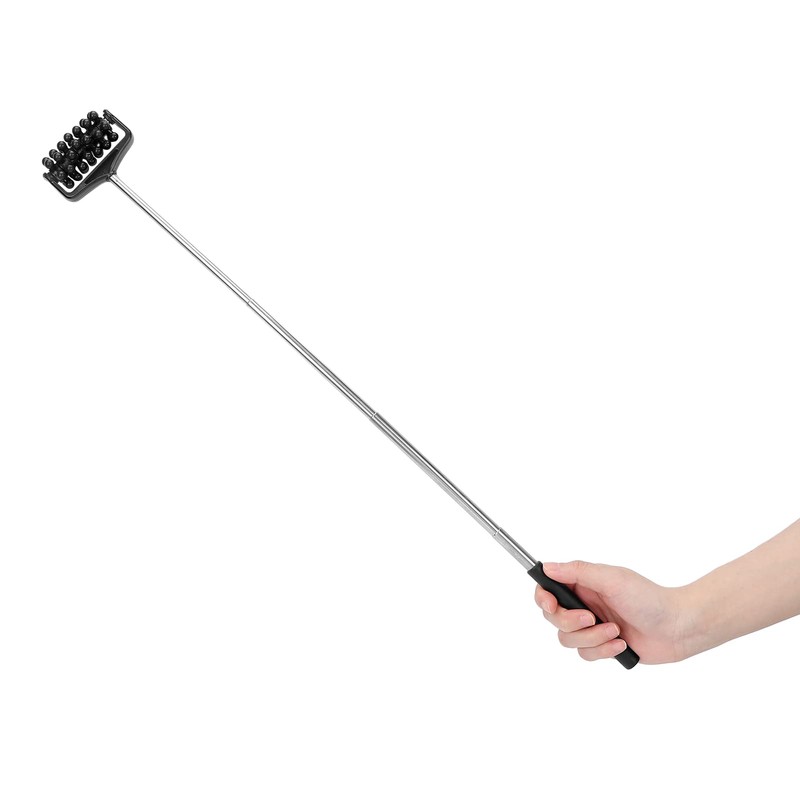 Telescopic Back Roller Scratcher, 360° Rotating Manual Back Scratch Roller,