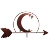 SWEN Products Crescent Moon and Star Weathervane Interchangeable Top Arrow