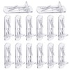 Rierdge 20 Pcs Plastic Locking Shelf Pins 5mm, 5/8” Clear